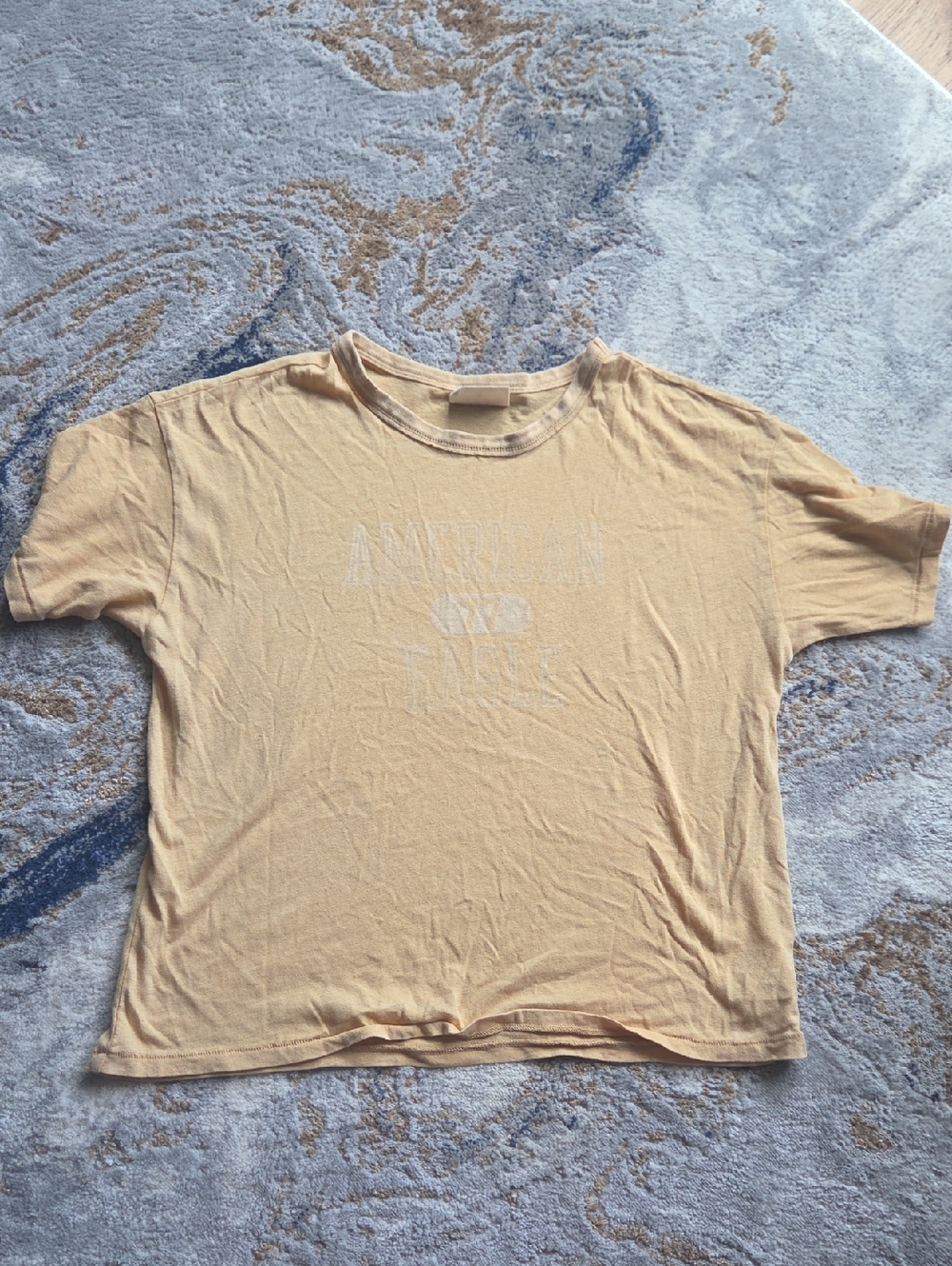 American Eagle Outfitters Short Sleeve Tee in Faded Mustard
